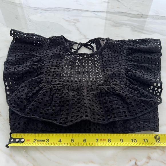 URBAN OUTFITTERS BLACK COTTON CROP TOP SIZE S - Picture 6 of 12